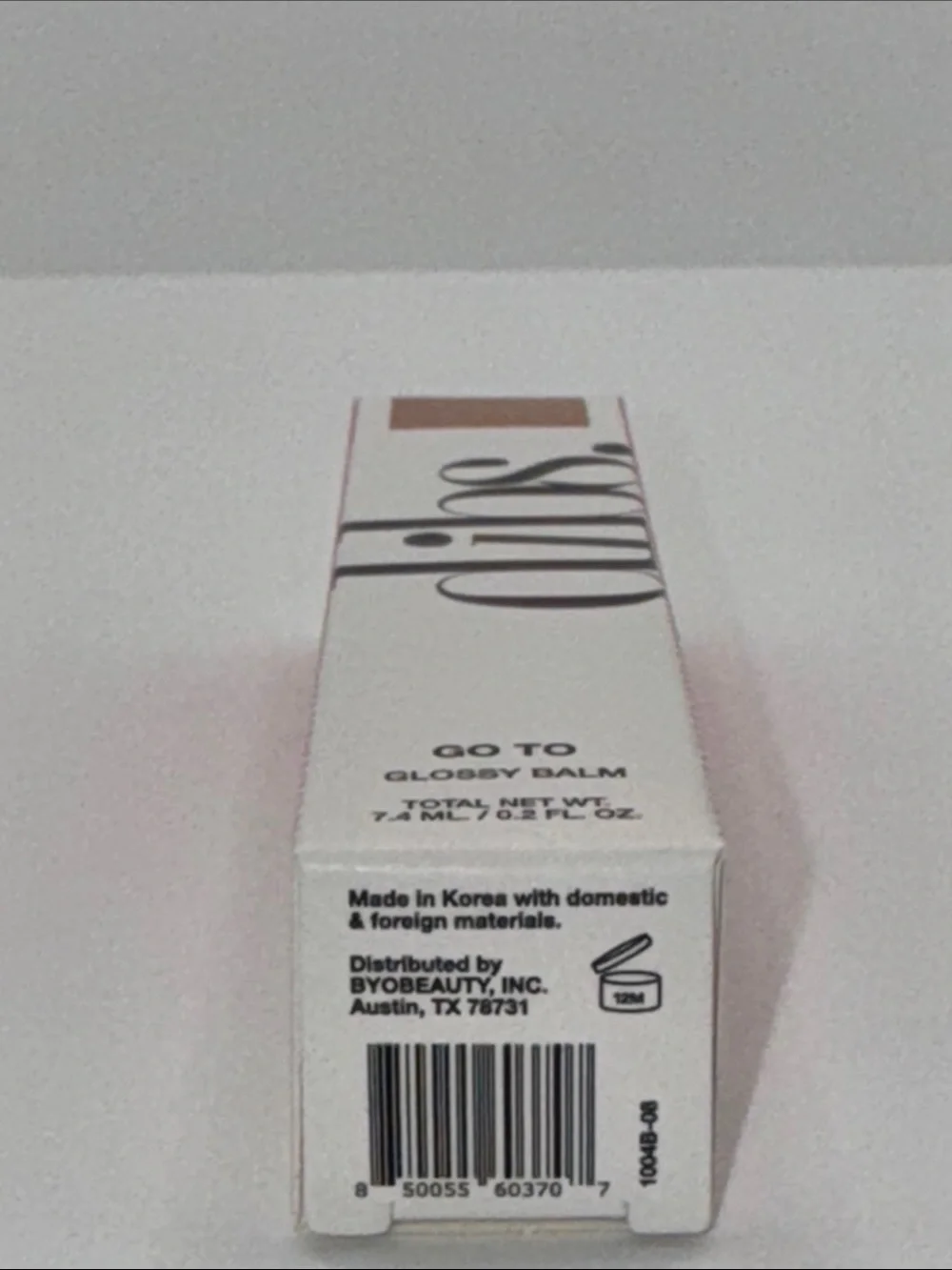 Dibs Go To Glossy Lip Balm - Shade: Kiss Me Quick Peachy Shimmer NIB